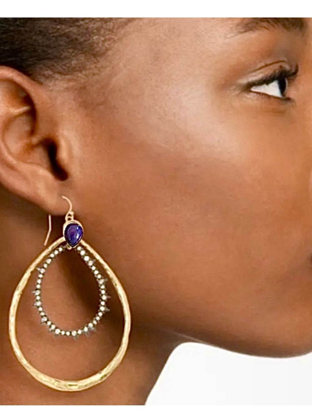 Alexis Bittar Lapis Teardrop Dangle Earrings